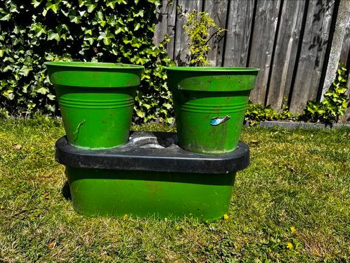 Duogrow zelf-waterende terraspot, Tuin en Terras, Bloembakken en Plantenbakken, Zo goed als nieuw, Kunststof, Minder dan 30 cm