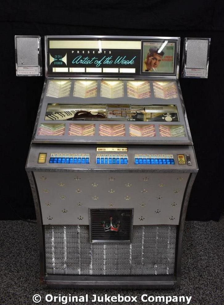 prachtige Seeburg DS160 jukebox met de beide oortjes !, Verzamelen, Automaten | Jukeboxen, Gebruikt, Seeburg, 1950 tot 1960, Ophalen
