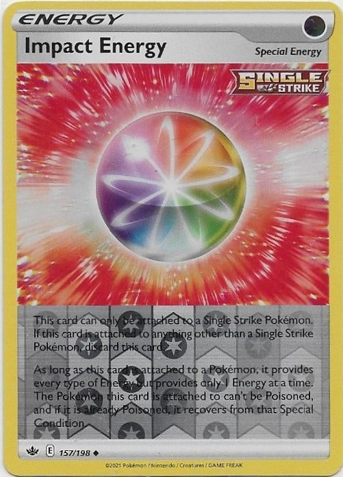 Chilling Reign,  Impact Energy [reverse] 157/198, Verzenden, Nieuw, Losse kaart