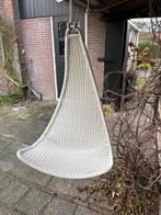 Retro Hangstoel - Wit Kunststof, Ophalen, Gebruikt