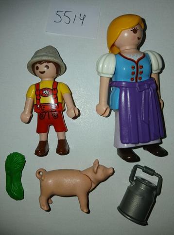 Playmobil 5514 Boerin met jongen beschikbaar voor biedingen