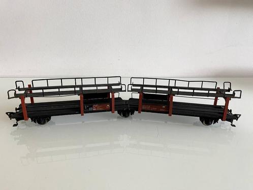 HO Fleischmann 1471 DB 631780 3-assig autotransporter (650), Hobby en Vrije tijd, Modeltreinen | H0, Gebruikt, Wagon, Gelijkstroom