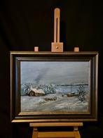 Winterlandschap, Antiek en Kunst, Kunst | Schilderijen | Klassiek, Ophalen of Verzenden