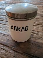 Vinted "Kakao"-doos, keramiek met metalen deksel, Ophalen of Verzenden