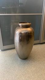 Grote zilverkleurige vaas, Huis en Inrichting, Woonaccessoires | Vazen, Ophalen, Overige materialen, Overige kleuren, 50 tot 75 cm