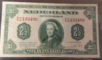 Muntbiljet 2½gulden Wilhelmina I  4-2-1943, Postzegels en Munten, Bankbiljetten | Nederland, Verzenden, 2½ gulden, Los biljet