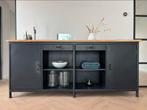 Dressoir zwart van Giga Meubel 231x50x100 (lxbxh), Huis en Inrichting, Kasten | Dressoirs, Ophalen, Gebruikt, 200 cm of meer, Metaal