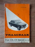 Vraagbaak Fiat 124, Ophalen of Verzenden