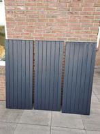 Raamluiken hout voor buiten, 11 stuks, verschillende maten., Huis en Inrichting, Ophalen, Gebruikt