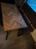 Visgraat tafel, Huis en Inrichting, Tafels | Eettafels, Ophalen, Gebruikt, 100 tot 150 cm, 150 tot 200 cm