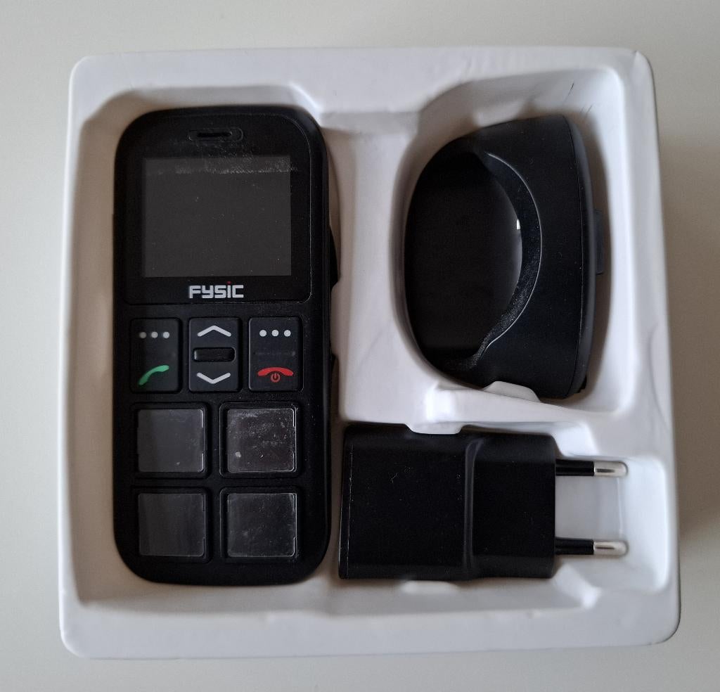 Fysic FM-50 mob telefoon senioren fototoetsen SOS paniekknop, Telecommunicatie, Mobiele telefoons | Batterijen en Accu's, Ophalen