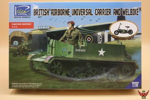 ROWASP | Riich Models 1/35 British Airborne Universal Carrie, Hobby en Vrije tijd, Modelbouw | Auto's en Voertuigen, Nieuw, Truck