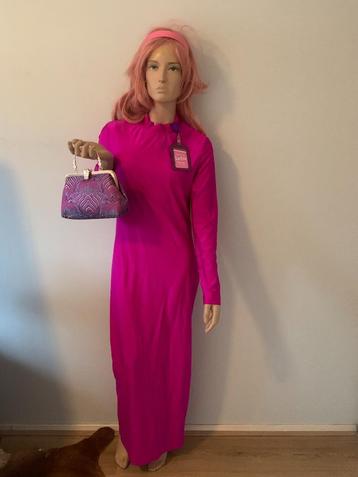 Barbie verkleed maat Xl 44 nieuw fuchsia roze + tas