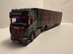 Scania livestock Hackmeister IMC, Hobby en Vrije tijd, Modelauto's | 1:50, Ophalen, Zo goed als nieuw, Bus of Vrachtwagen, Overige merken