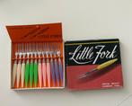 Vintage set ‘Little Forks’ kleine vorkjes, cocktailvorkjes, Ophalen of Verzenden, Zo goed als nieuw, Rvs of Chroom, Bestekset
