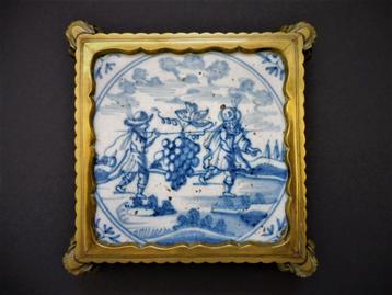 Tegel De Verspieders / Druivendragers Delftsblauw vide poche beschikbaar voor biedingen