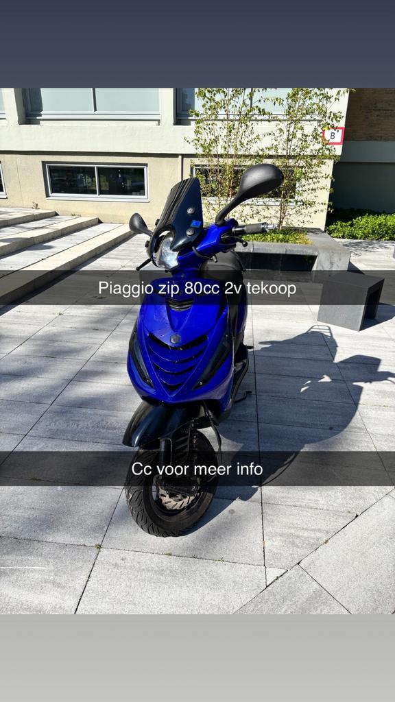 Piaggio zip 80cc 2v 2018, Fietsen en Brommers, Scooters | Piaggio, Gebruikt, Zip, Maximaal 45 km/u, Benzine, Ophalen of Verzenden
