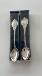 Verzilverde theelepeltjes Willem Alexander en Maxima, Ophalen of Verzenden, Nieuw, Nederland, Speld(je) of Lepel(tje)