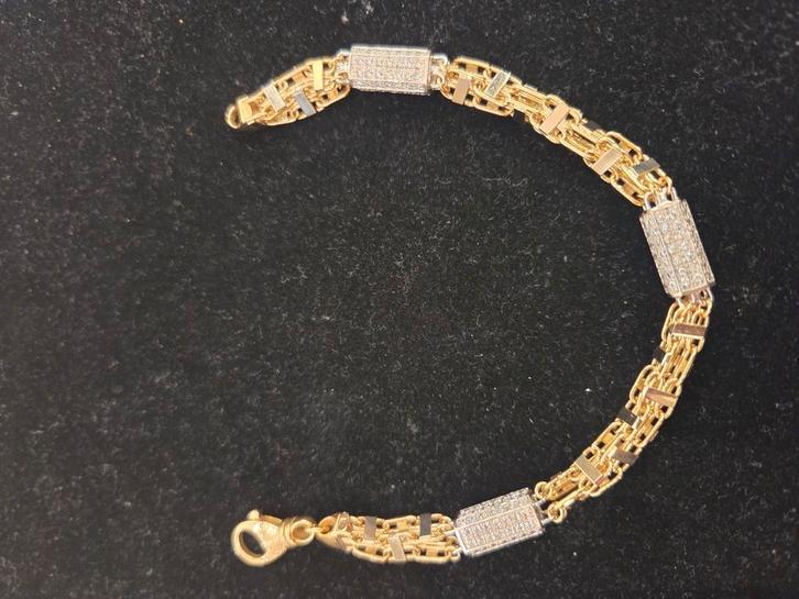 14 k gouden magnum armband 25,7 gram, Sieraden, Tassen en Uiterlijk, Armbanden, Nieuw, Goud, Goud, Ophalen of Verzenden