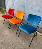 schoosltoel vintage eetkamerstoelen stof naar wens, Overige kleuren, Verzenden, Nieuw, Metaal