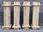 75 houten balkjes 1 meter lang 5 x 5 cm, Doe-het-zelf en Verbouw, Hout en Planken, Ophalen, Zo goed als nieuw, 50 mm of meer, Balk