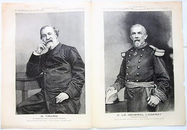 15 19e eeuwse tekeningen gravures - belangrijke politieke fr, Antiek en Kunst, Ophalen of Verzenden