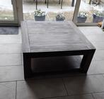 Acacia houten salontafel, 50 tot 100 cm, Vierkant, Zo goed als nieuw, Minder dan 50 cm