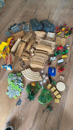 Houten treinbaan Brio, Ikea en Lidl met heel veel assesoires, Kinderen en Baby's, Speelgoed | Houten speelgoed, Ophalen, Gebruikt