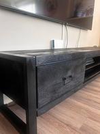 Zwart Mango Houten TV Meubel, Huis en Inrichting, Kasten | Televisiemeubels, Ophalen, Overige materialen, Gebruikt, 150 tot 200 cm