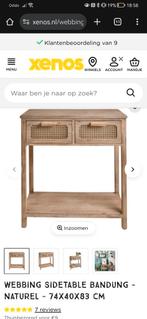 Rotan/webbing Sidetable Xenos - Niet Meer Te Koop!, Ophalen of Verzenden, Rechthoekig, 50 tot 100 cm, 50 tot 100 cm
