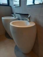 Dubbele Wastafelset met Spiegelverwarming & Verlichting, Ophalen, 125 cm of meer, Zo goed als nieuw, Overige vormen