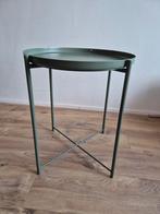 Ikea Gladom bijzettafeltje groen - 53x47,5 cm, Huis en Inrichting, Tafels | Bijzettafels, Minder dan 55 cm, Gebruikt, Metaal of Aluminium