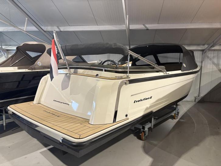 Evolution 6 + 42pk ( Za. 27 dec. Eindejaar Show! ), Watersport en Boten, Sloepen, Gebruikt, 6 meter of meer, Overige brandstoffen