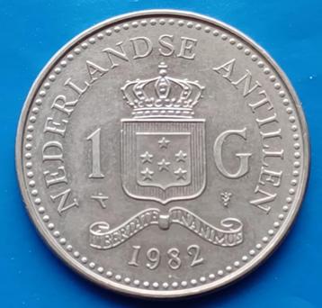 1 Gulden 1982 Nederlandse Antillen - Beatrix UNC   beschikbaar voor biedingen