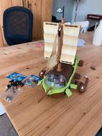 Playmobiel piratenschip met originele figuurtjes, Kinderen en Baby's, Speelgoed | Playmobil, Ophalen of Verzenden, Zo goed als nieuw