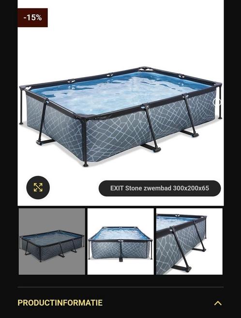 Zwembad exit met pomp,verwarming en afdekzeil., Tuin en Terras, Zwembaden, Zo goed als nieuw, Opzetzwembad, Minder dan 80 cm, 200 tot 400 cm