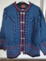 Noorse wollen vest maat XL zgan, Kleding | Dames, Truien en Vesten, Verzenden, Zo goed als nieuw, Maat 46/48 (XL) of groter, Blauw