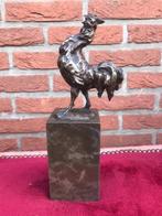 bronzen beeld van een trotse haan, Antiek en Kunst, Ophalen of Verzenden, Brons