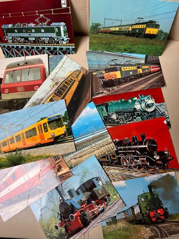 13 st ansichtkaarten treinen beschikbaar voor biedingen