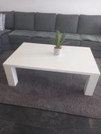 Witte hoogglans salontafel, Ophalen, 100 tot 150 cm, 50 tot 100 cm, Zo goed als nieuw