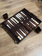 Vintage Backgammon set prima Conditie, Ophalen of Verzenden, Gebruikt, Overige materialen, Overige typen