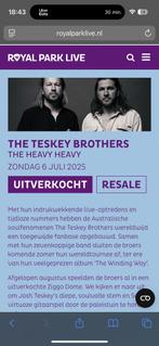 Teskey brothers vanavond! Paleis soestdijk, Twee personen, Juni