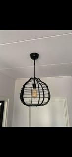 Zwarte metalen hanglamp vtwonen, Ophalen, Zo goed als nieuw, Metaal, Minder dan 50 cm