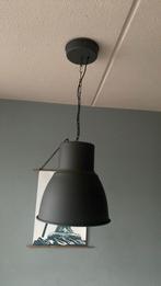 IKEA Hanglamp en staande lamp van donkerbruin (mat) ijzer, Gebruikt, Metaal, Ophalen, 75 cm of meer