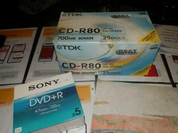 Recordable cd rewrite sony tdk nieuw beschikbaar voor biedingen