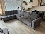 luxe hoekbank grijs blauw 370x220x100, Huis en Inrichting, Ophalen, Zo goed als nieuw