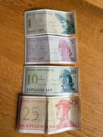 Bankbiljetten indonesie 1964, Postzegels en Munten, Bankbiljetten | Azië, Ophalen of Verzenden, Zuidoost-Azië