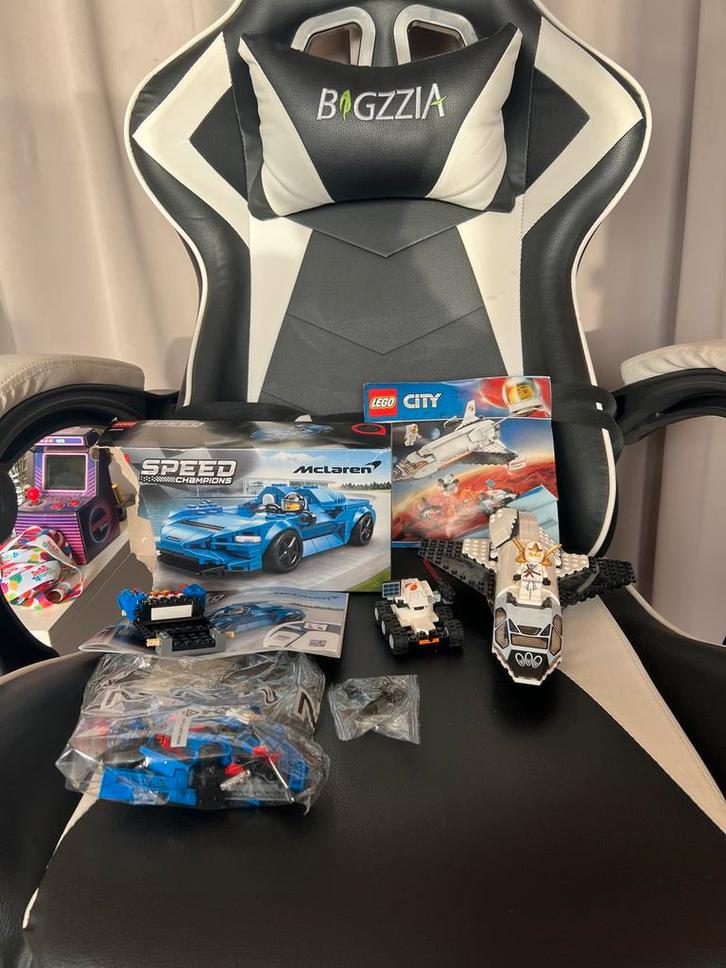 LEGO Set Ruimteschip & McLaren (Gedeeltelijk), Kinderen en Baby's, Speelgoed | Duplo en Lego, Gebruikt, Lego, Complete set, Ophalen of Verzenden