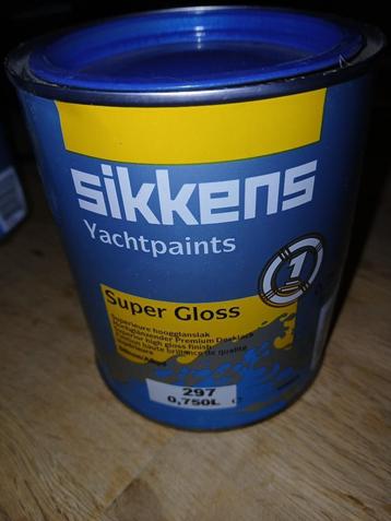 Sikkens Super Gloss jachtlak 297 Pacific Blue 0,75l nieuw beschikbaar voor biedingen