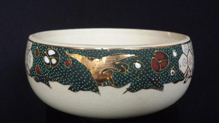 Oude Japanse Matcha THEEKOM <> AARDEWERK chawan, Antiek en Kunst, Antiek | Servies los, Ophalen of Verzenden